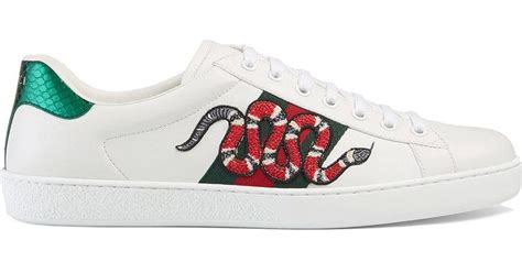 gucci snake emobroidered shoe men|gucci snake shoes men.